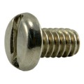 Midwest Fastener #3-48 x 3/16 in Slotted Pan Machine Screw, Plain Stainless Steel, 25 PK 64111
